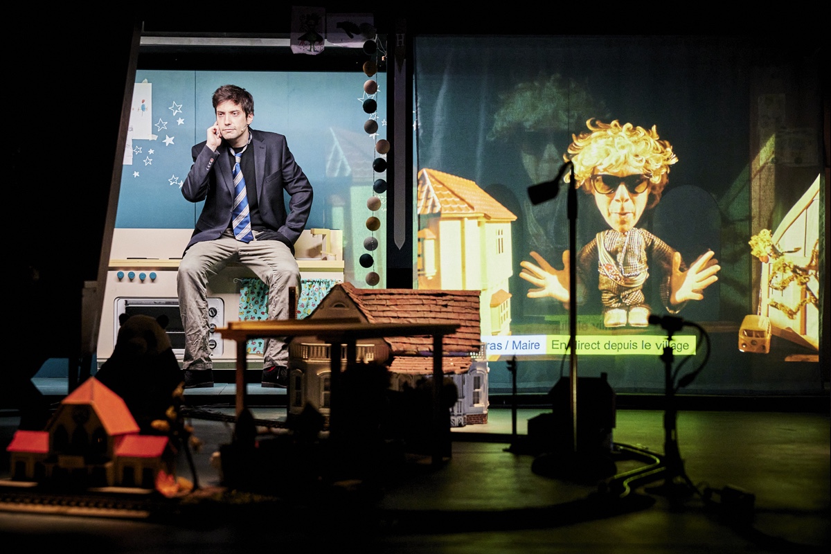 Sylvain Debry et projection