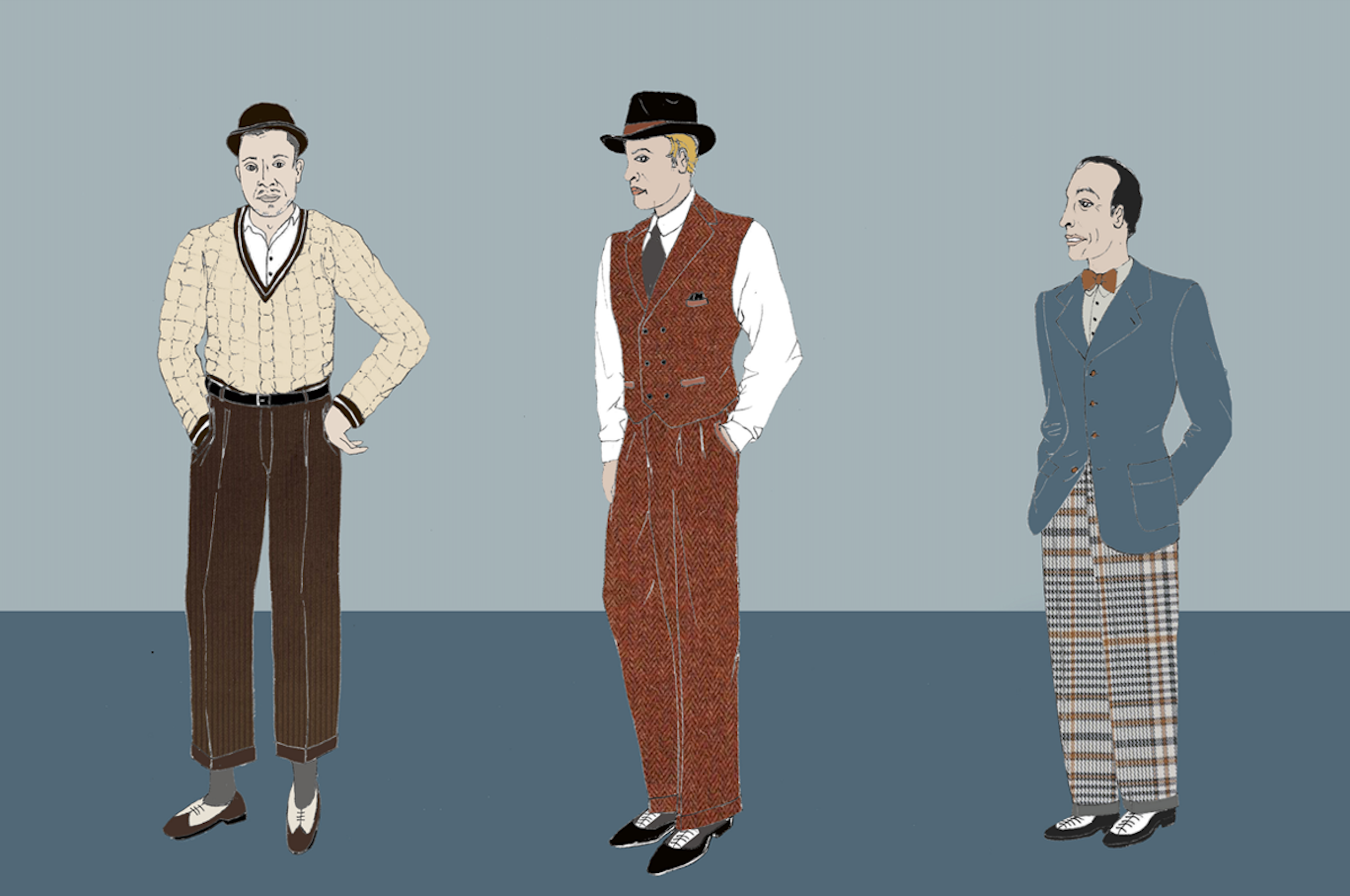 Maquettes costumes Acte 1